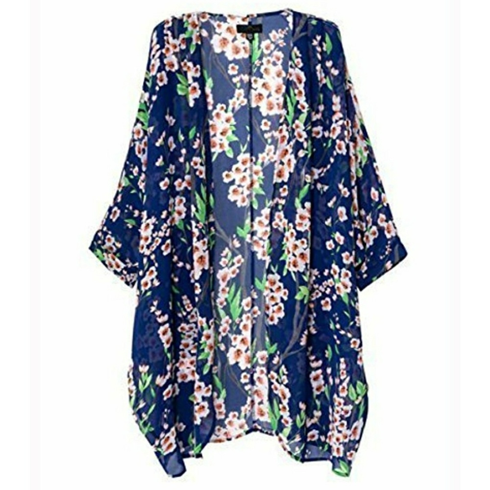 FLORAL PRINT KIMONO